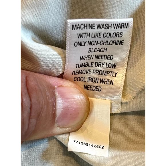 ATP 9 Women Polka Dots Blouse Top Big Cowl Neck Built-in Bra Brown Size Medium - Picture 7 of 7